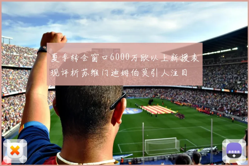 夏季转会窗口6000万欧以上新援表现评析苏维门迪姆伯莫引人注目